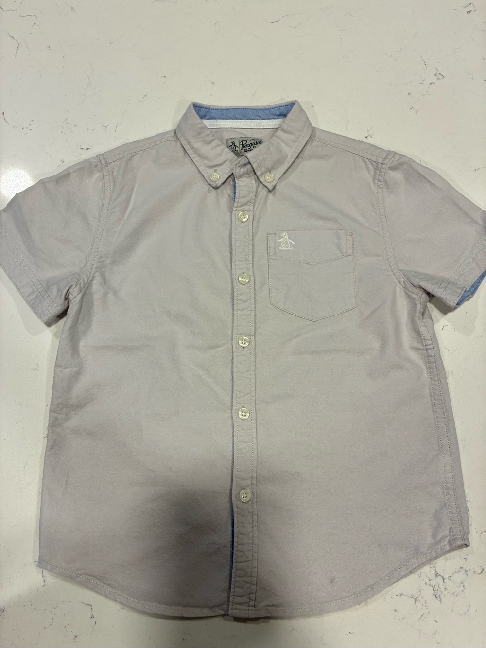 Boy’s light Gray Penguin Shirt size 7